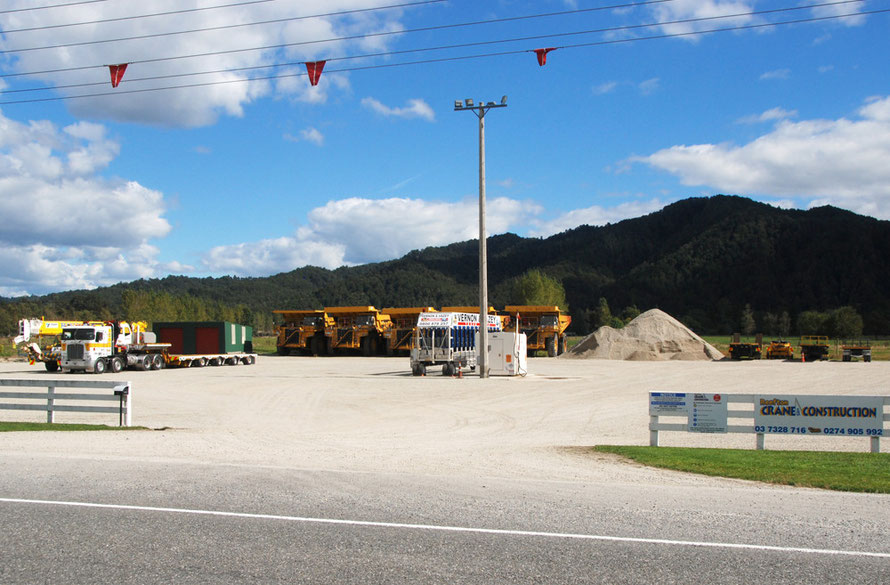 Reefton Crane and Construction servicing the Reefton coal mines