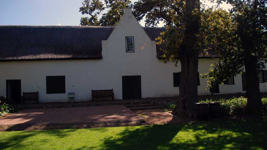 A little corner of Holland c.1773, with imported oaks, at Buitenverwachting