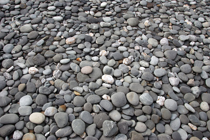 The offending stones that defeated the Von Schmidt Suction Dredge at Gillespie's Beach