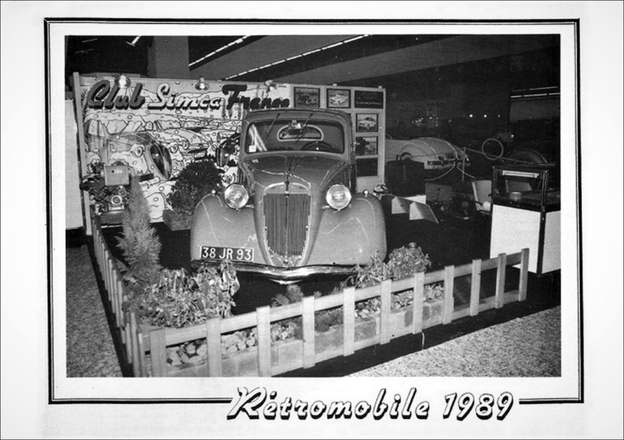 Rétromobile 1989, décoration du stand Club Simca