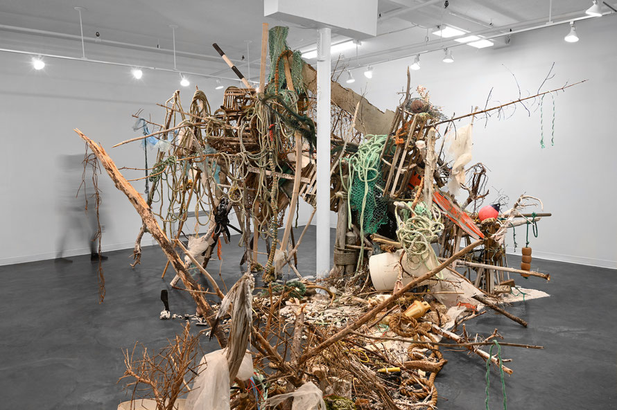 Nadine Baldow ALIVE MATTER Eastern Edge Gallery site-specific sculpture, large-scale contemporary art, ecofeminism