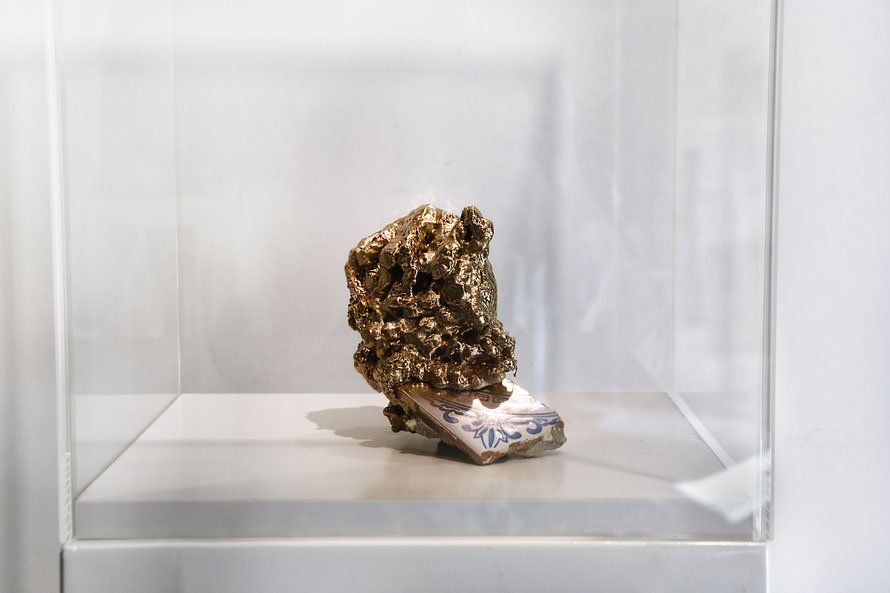 Nadine Baldow Occupied Object Sculpture Golden Valletta Contemporary Malta Pristine Paradise