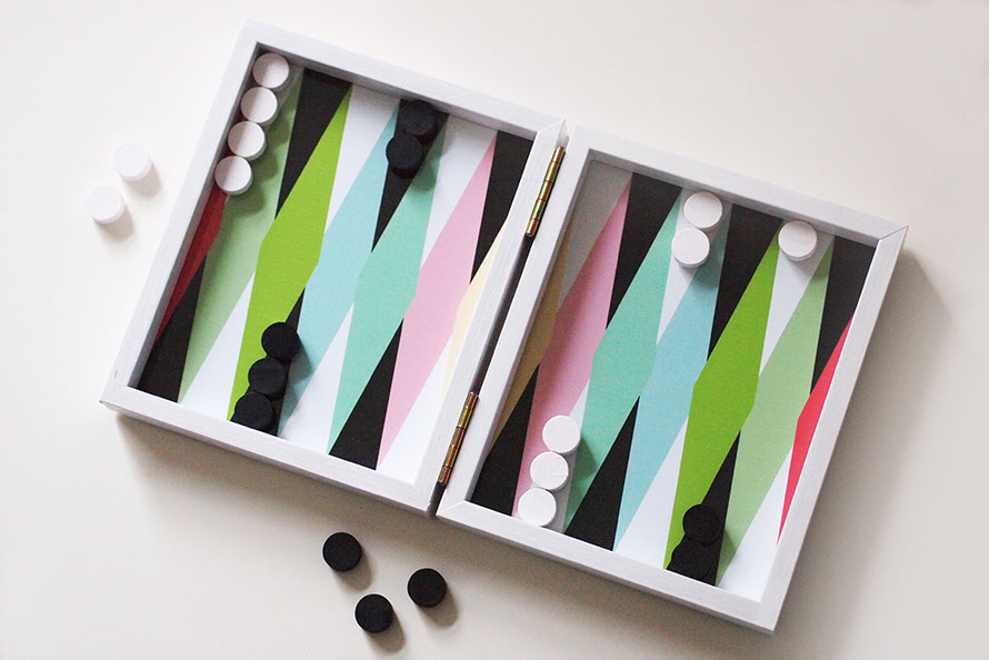 Upcycling Basteln Backgammon Spiel Bilderrahmen DIY Selbst gemacht Geschenk Zeit schenken handgemacht handmade Alltagsabenteuer