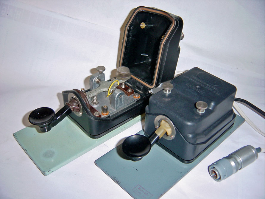 German - Standard Morse Key of the Volksmarine der DDR MT50. Flameproof  Key. Produced at Funkwerk Köpenick