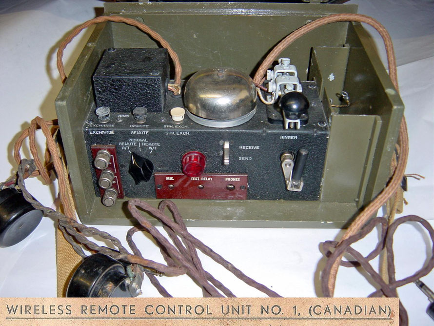 Wireless remote control Unit No 1. With Westclox  telegraph key. Dated 1942.