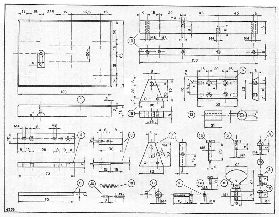  Diagram of a Dutch morse key.