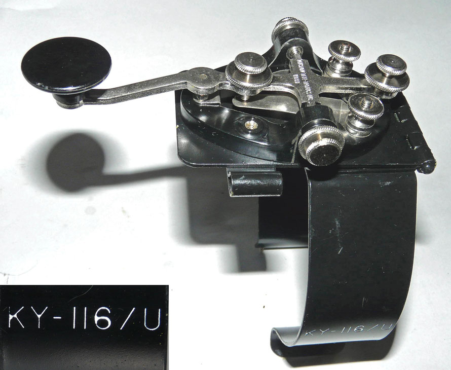 KY-116 U Military Key with a leg clamp.  Marked Winslow Tele-Tronics inc 66150.