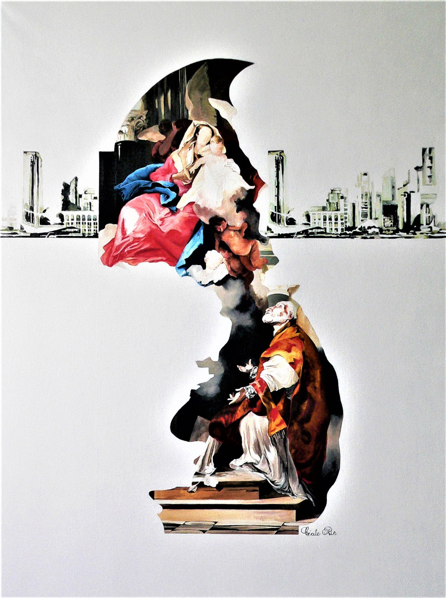  THE SECRET OF THE CITY    huile sur toile   130 x 97
