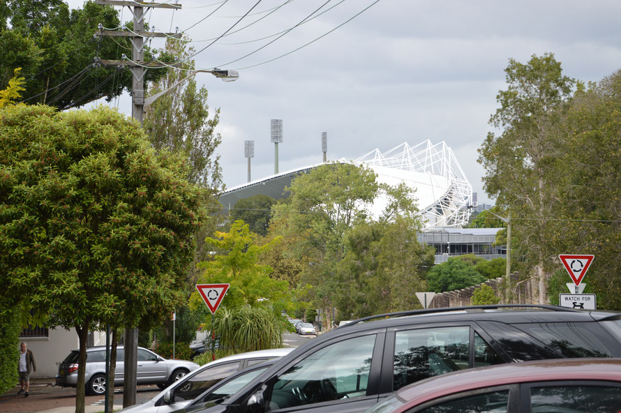 close to my accomodation - the Sydney football stadium