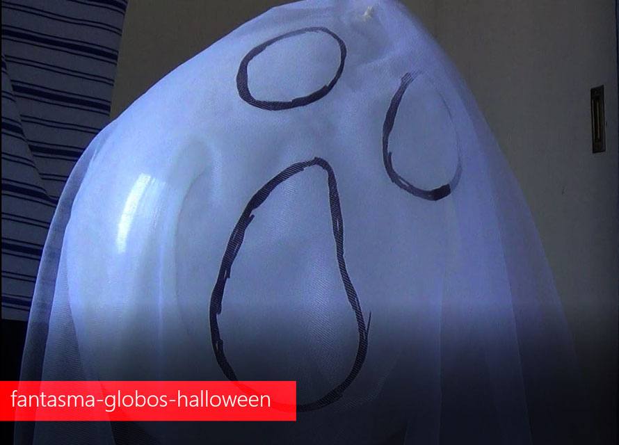 fantasma de globos halloween