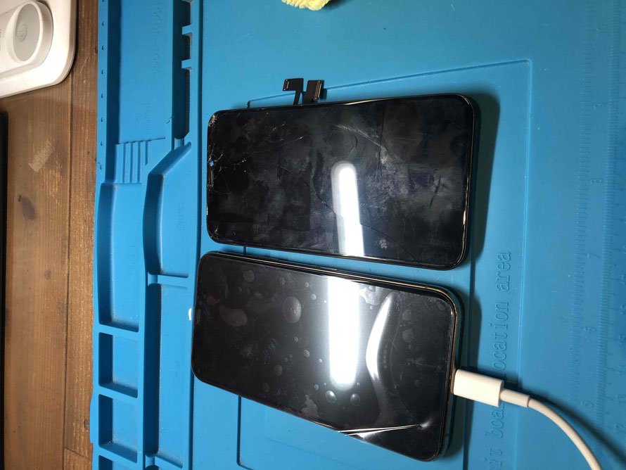 広島のiPhone修理店・ミスターアイフィクスでは、iPhone11Proのパネル割れ交換をどこよりもお安く提供させていただいています。