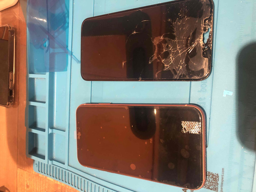 広島のiPhone修理店・ミスターアイフィクスでは、iPhoneXRのパネル割れ修理をどこよりもお安く提供させていただいています。