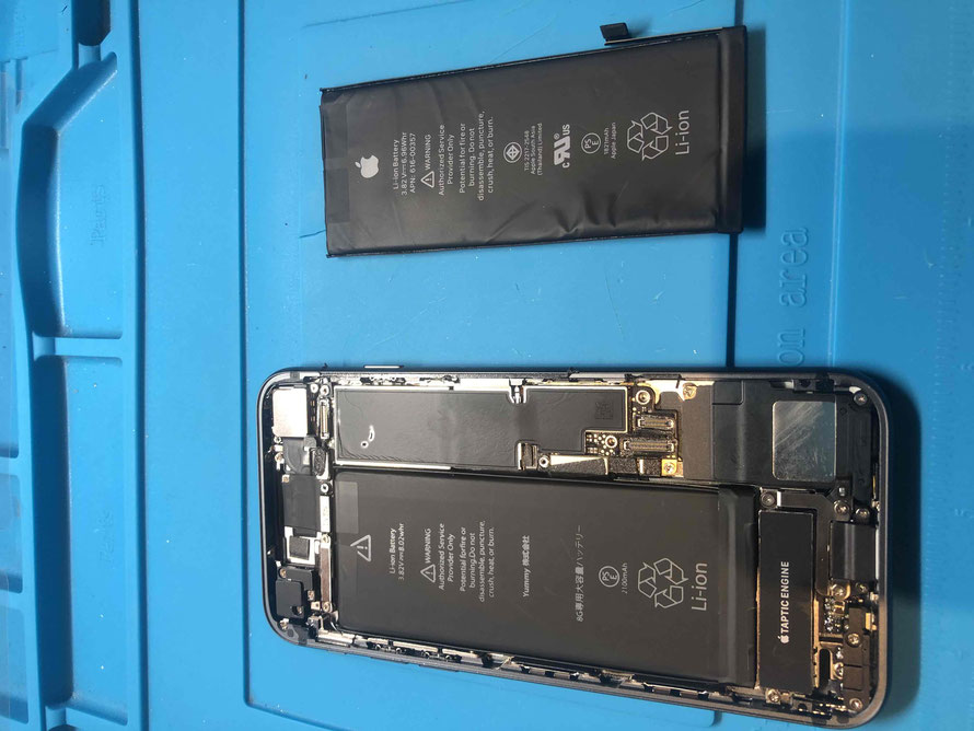 広島のiPhone修理店・ミスターアイフィクスでは、iPhone8のバッテリー交換をどこよりもお安く提供させていただいています。