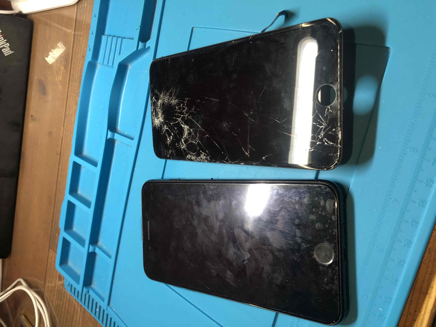 広島のiPhone修理店・ミスターアイフィクスでは、iPhone7Plusのパネル割れ交換をどこよりもお安く提供させていただいています。