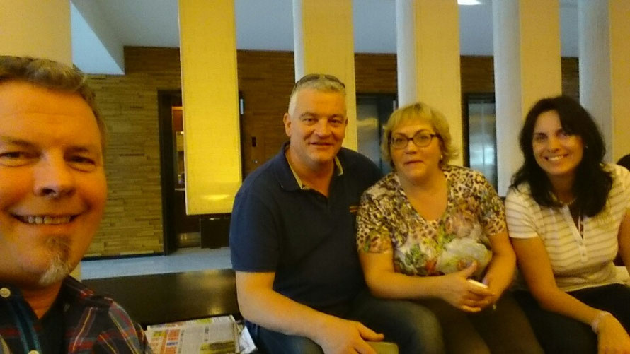 Jetzt sind wir auch im Hotel angekommen 