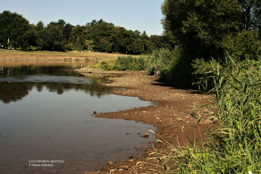 Niedrigwasser der Weser