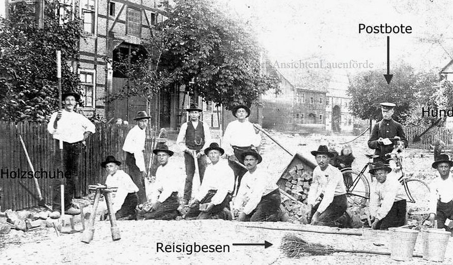 Pflasterarbeiten Ecke Lange Strass / Weserbrücke