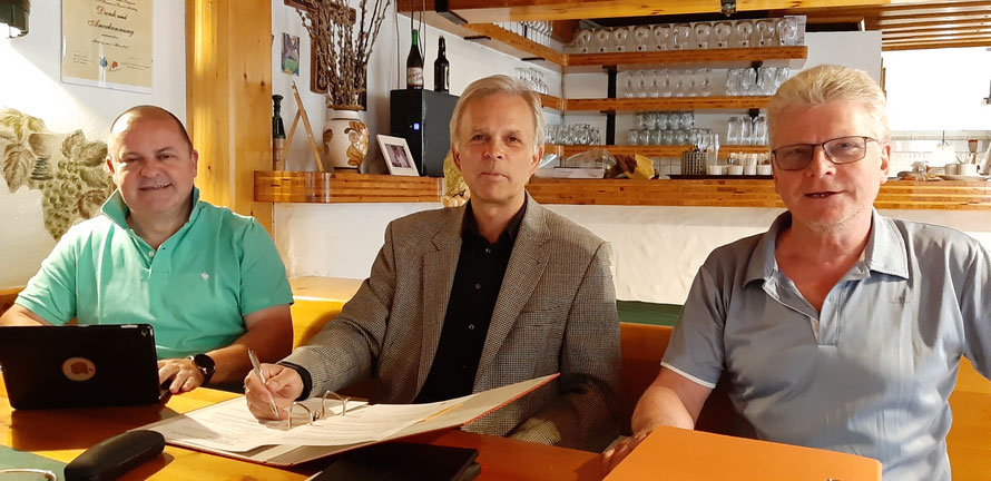 v.l.: Michael Raubik (Schriftführer), Herwig Danek (Obmann), Paul Pultar (Kassier)