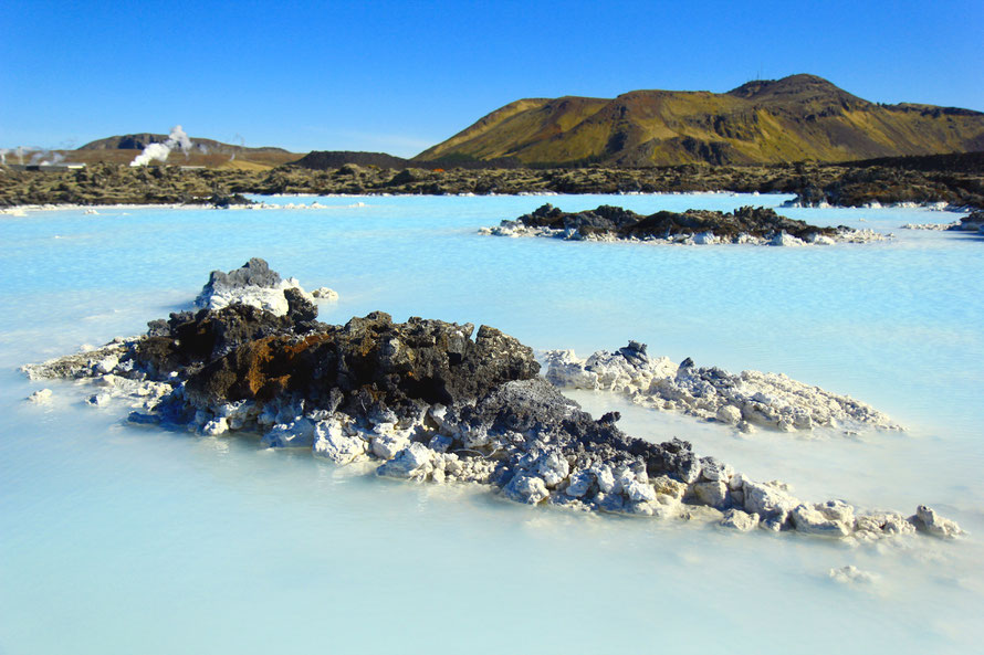 Eau siliceuse du Blue Lagoon