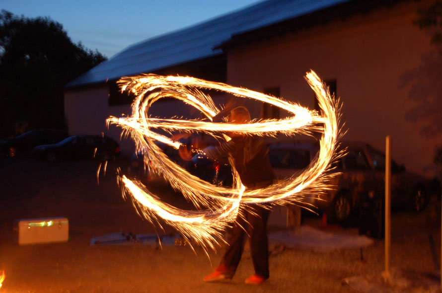 Feuershow in Straubing