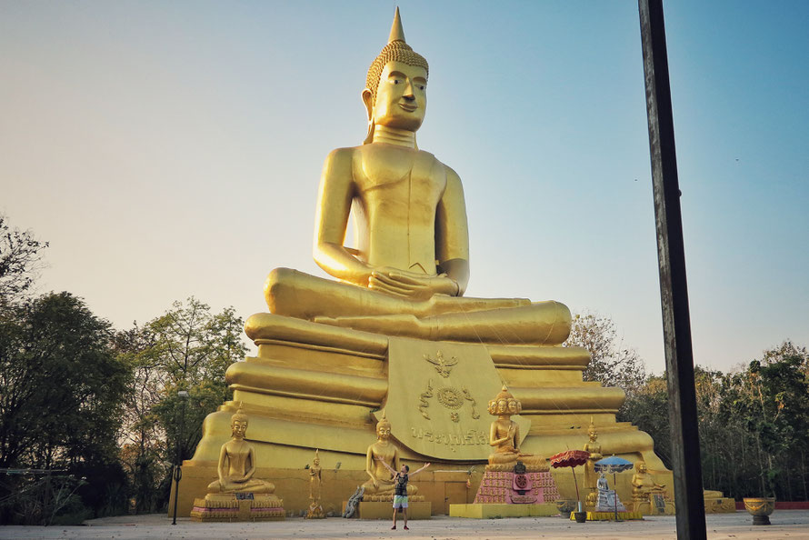 Ich habe nicht gemessen, aber dieser Buddha war mit Sicherheit 40 bis 50 Meter hoch