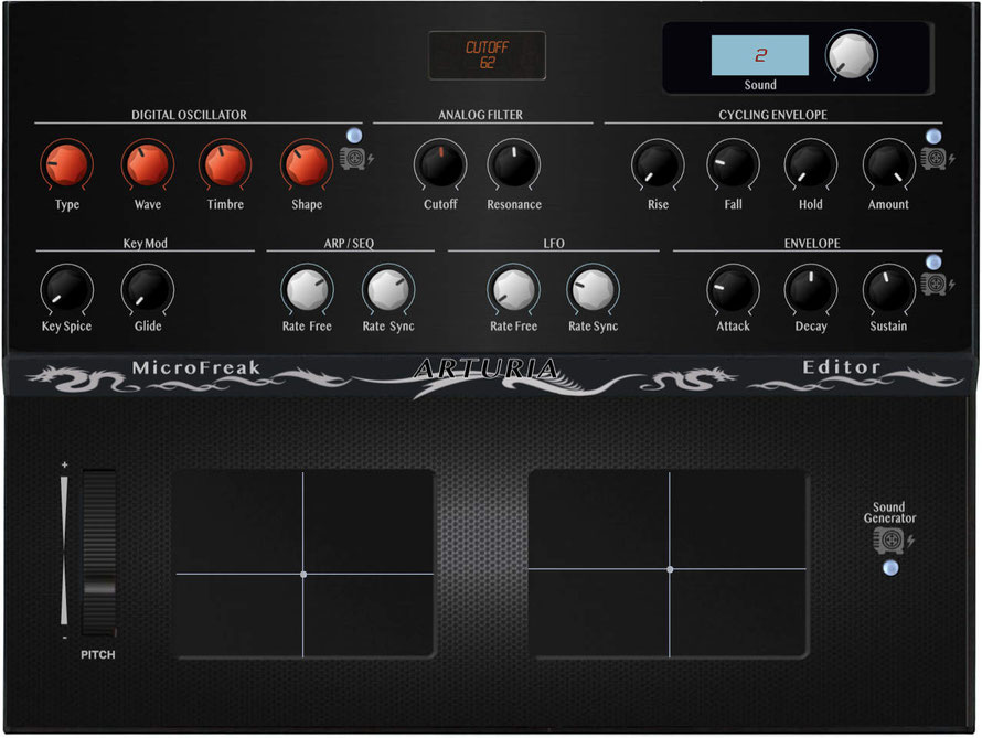 ARTURIA MICROFREAK EDITOR AND SOUND GENERATOR , VST AND STANDALONE