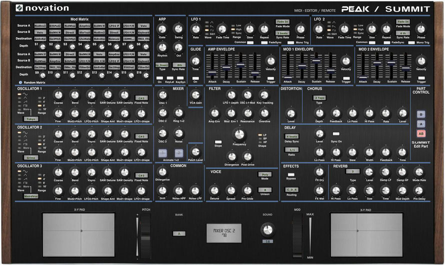 Novation Peak and Summit Editor VST and Standalone