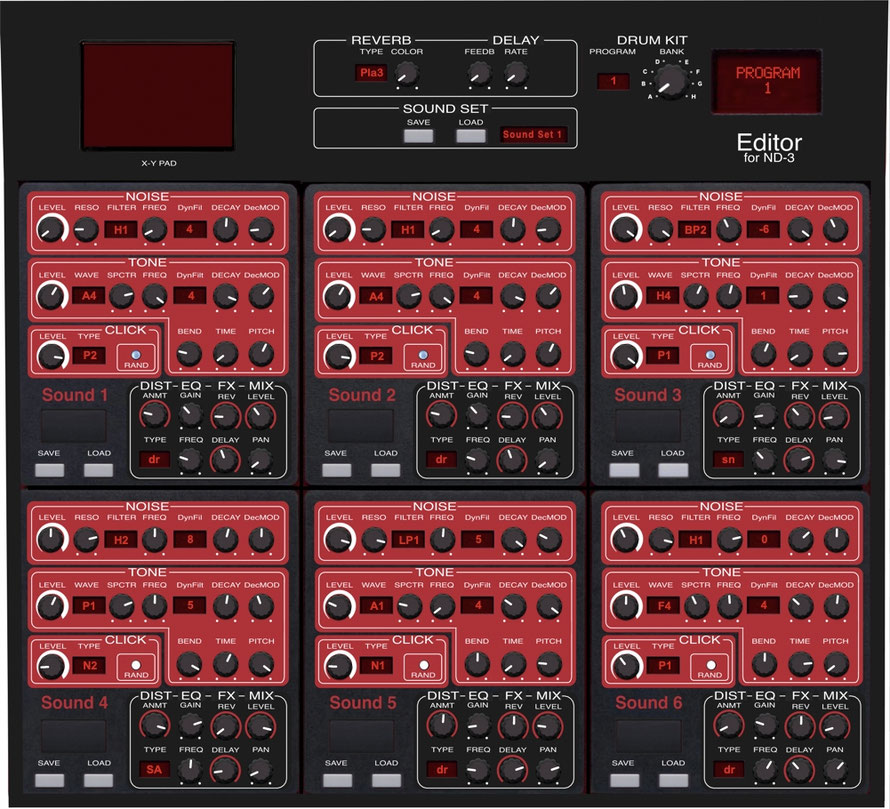 Nord Drum 3P and Nord Drum 2 Editor VST and Standalone