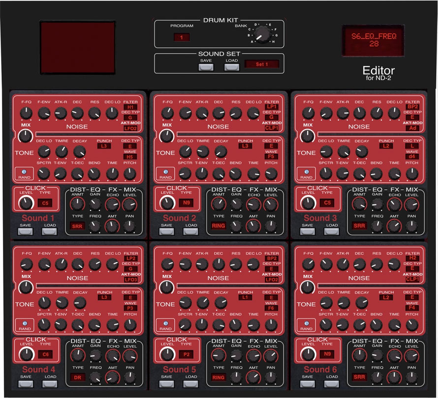 Nord Drum 2 Editor VST and Standalone