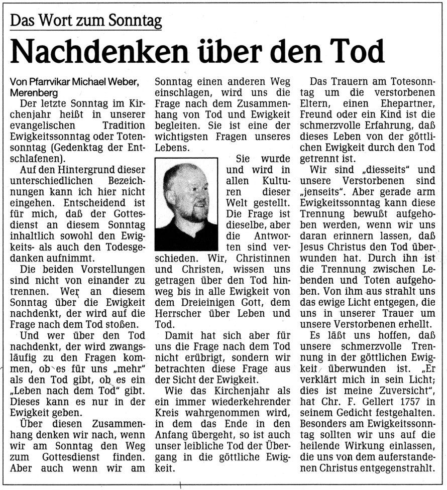 Weilburger Tageblatt, Samstag, den 21. November 1998, Stadt und Land S. 17
