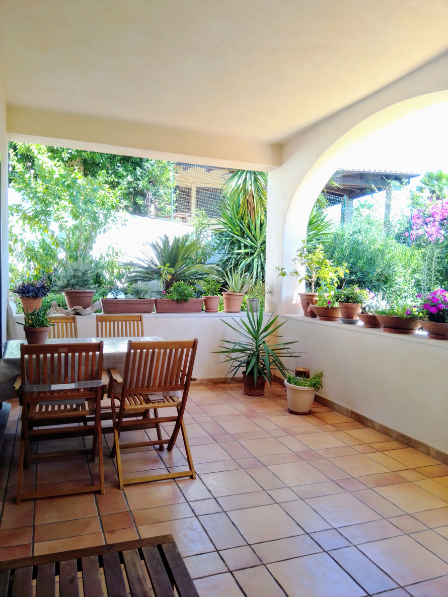 Spacious holiday flat with terrace out in the open