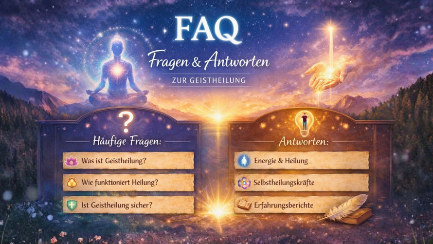 Fragen und Antworten zur Geistheilung vom Geistheiler Experten Jesus Lopez