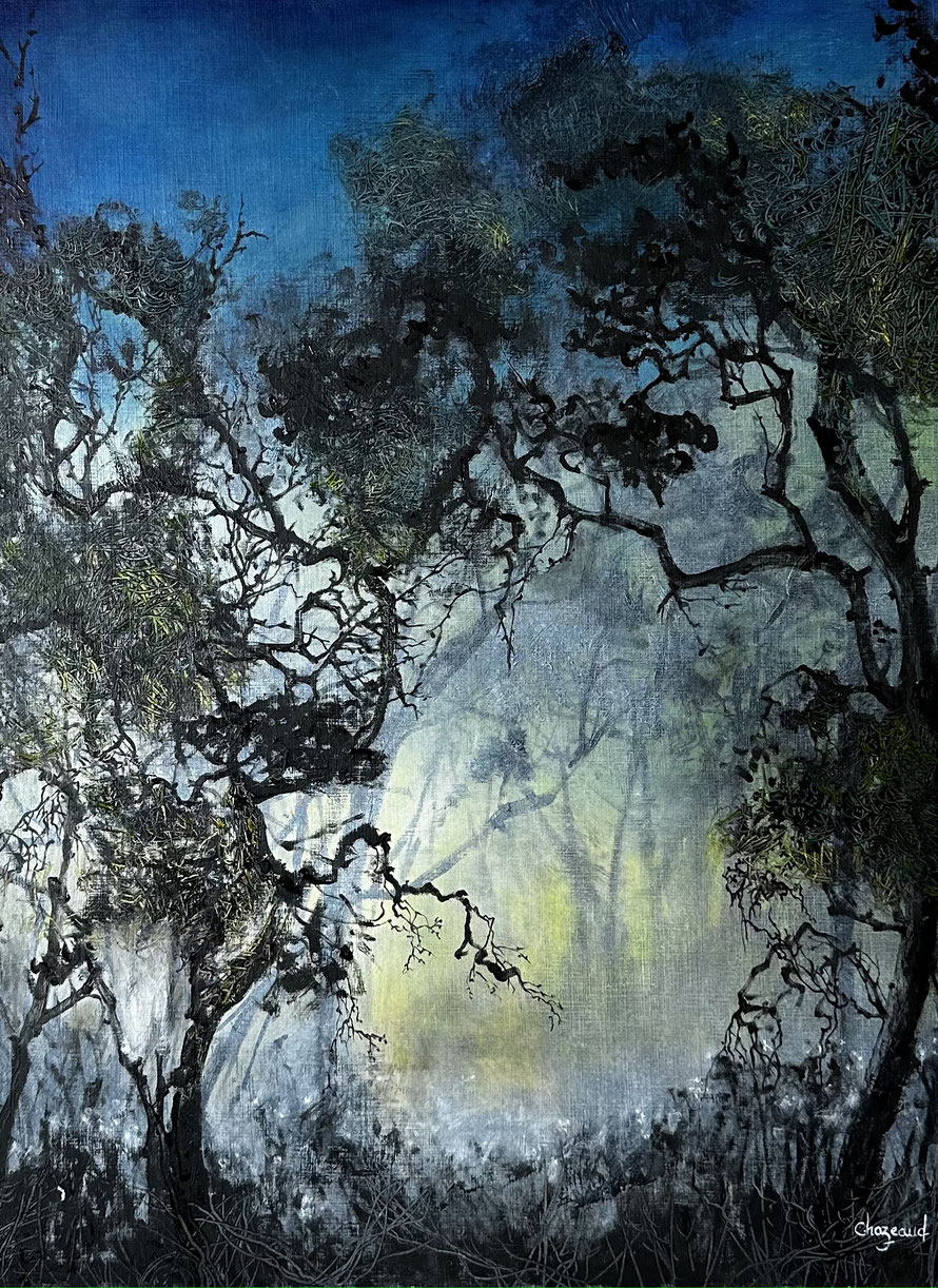 Oil on paper 36 x 48 cm