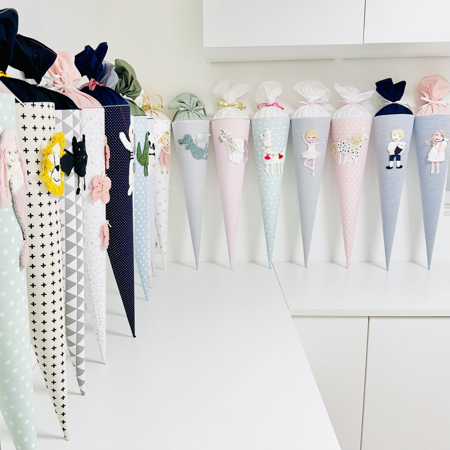 Schultüte Häkelmotiv 70cm