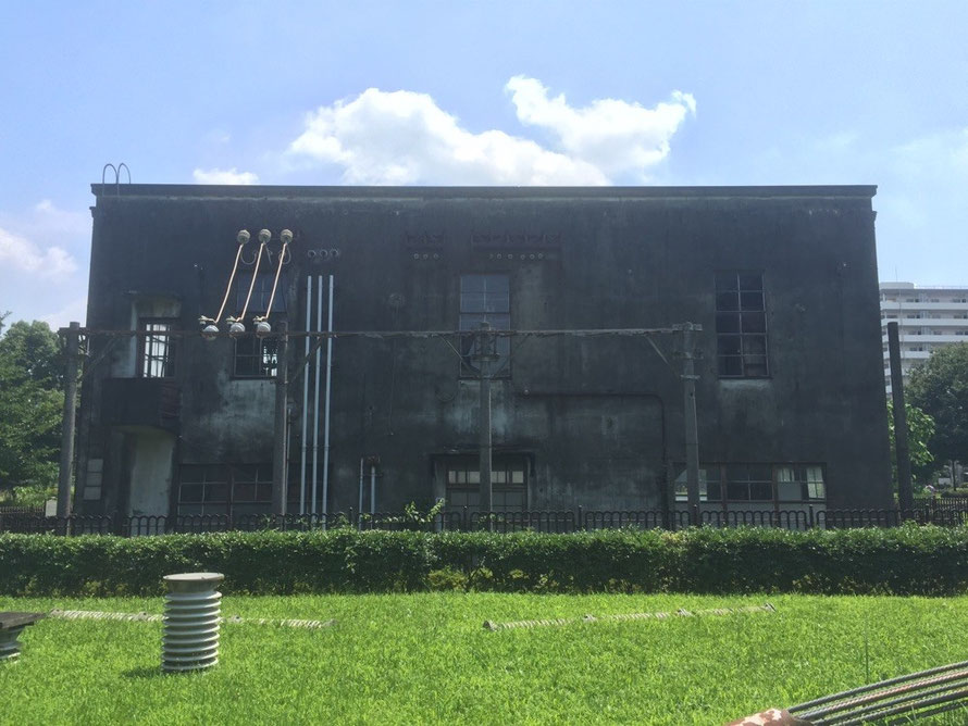 Old Hitachi aircraft Tachikawa factory electrical substation in