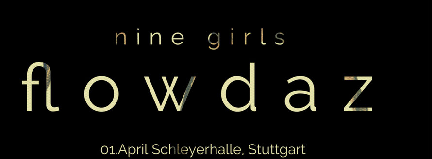 flowdaz sind der support Philipp Poisel in der Schleyerhalle Stuttgart am 01.04.2017 mit nine girls einem Rock ´n´ Roll set