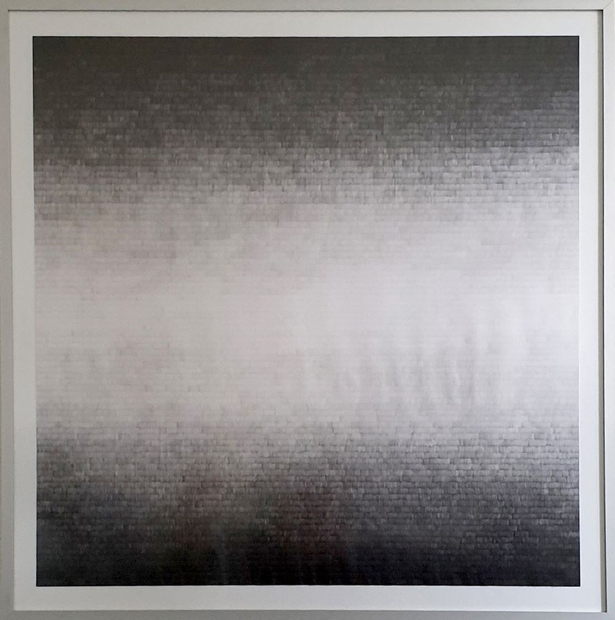 Gewebe II, 2019, Bleistift auf Papier, 90 x 90 cm