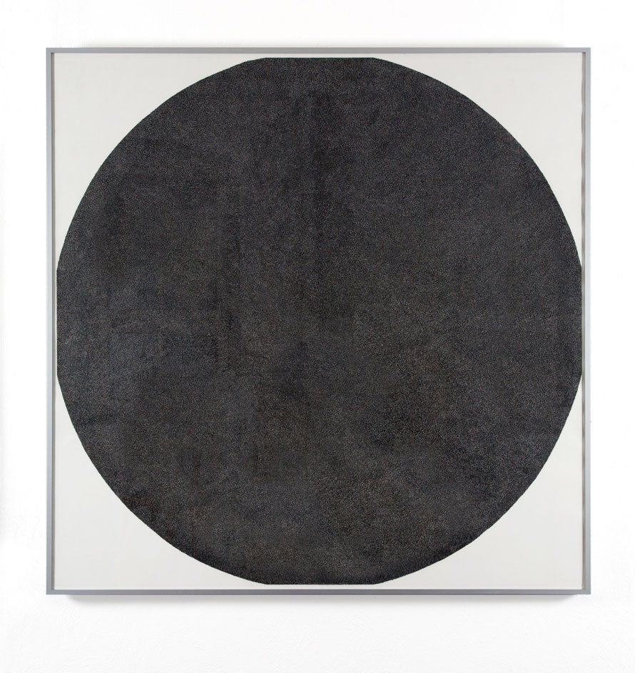 Verdichtung, 150 x 150 cm, Tusche auf Papier, 2015