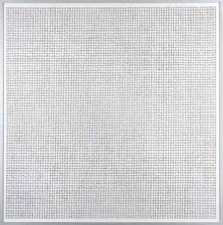 Standartmaß, 2017, Tusche auf Papier, 150 x 150 cm
