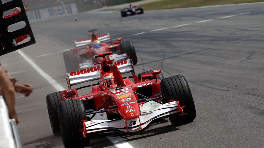 La 248 F1,ultima rossa guidata da Michael Schumacher 