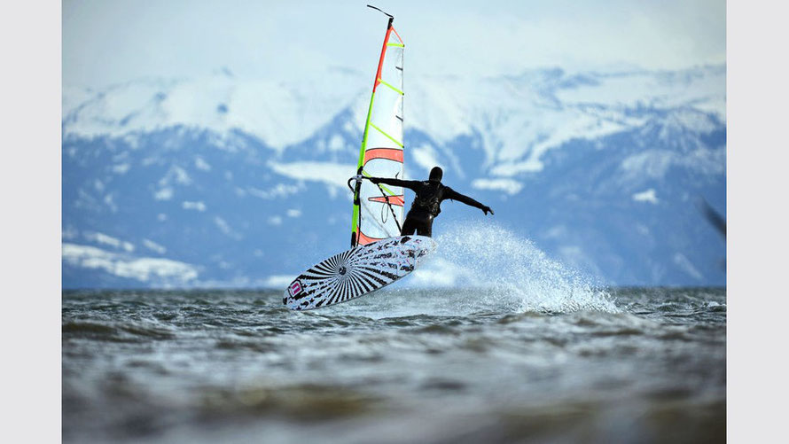 Windsurfing at Lake of Constance