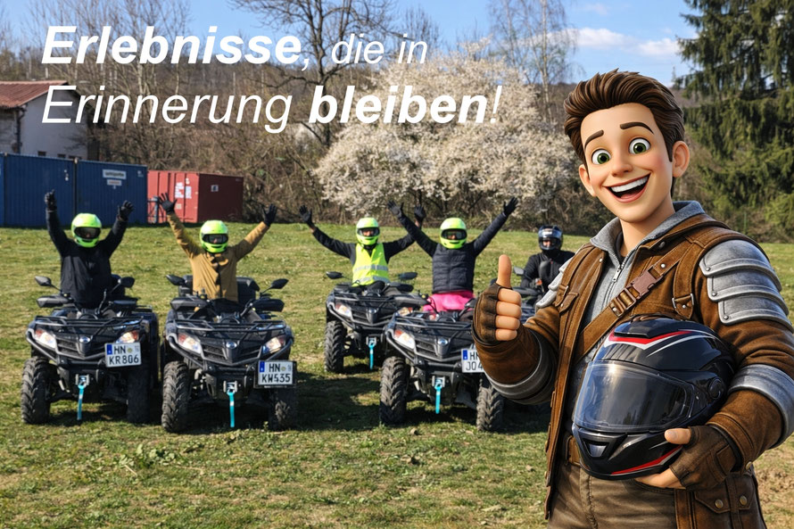 Quadtour bei GötzMotion im Jagsttal am Rande des Odenwalds.