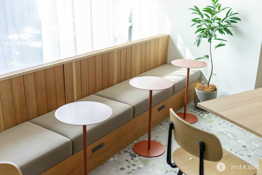 アガチス 羽目板 オイル塗装 新築 施工例 アンドウッド オフィス リノベーション andwood 7
