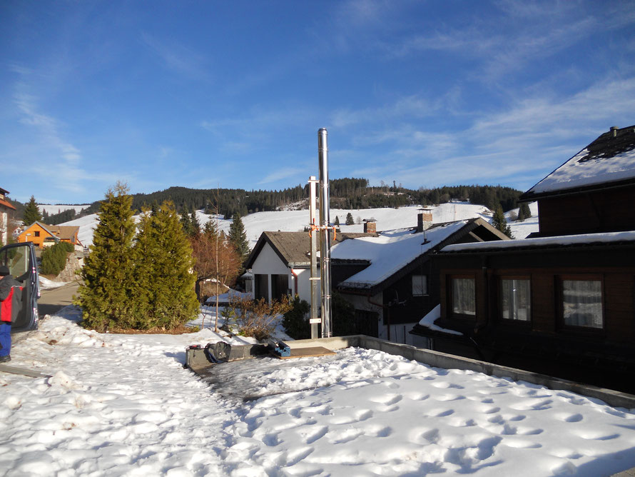 Schornstein mit Tragmast in Todtnauberg