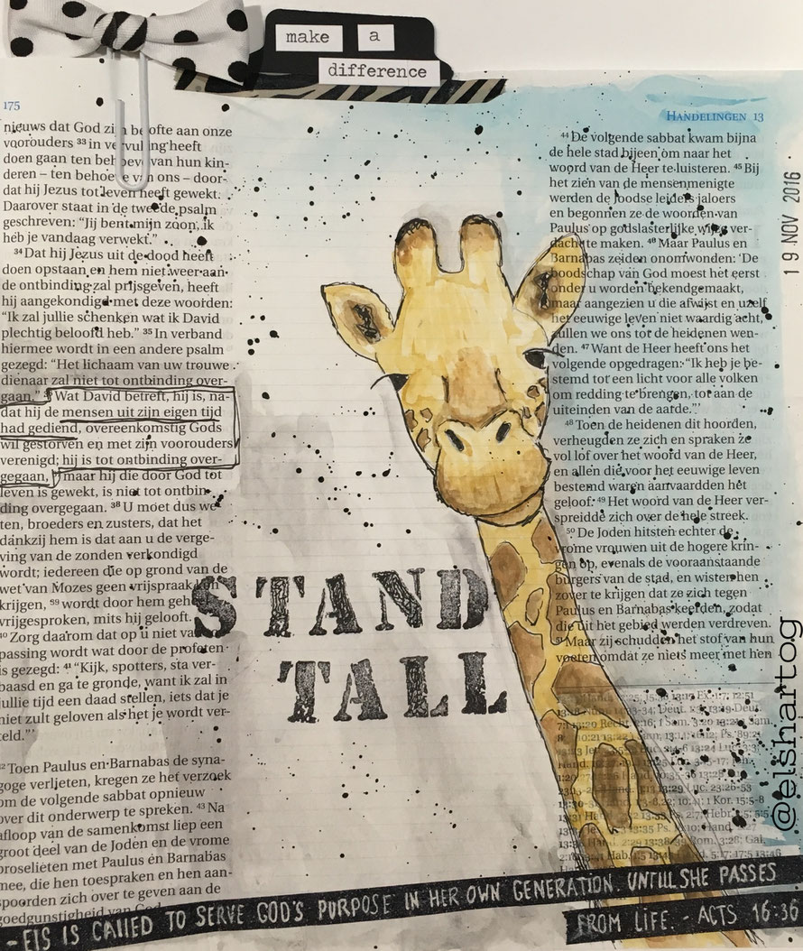 biblejournaling voorbeeld Handelingen 16:36