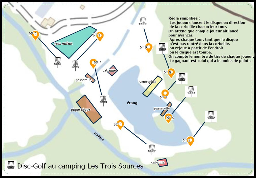 Camping Les Trois Sources Vallees Lot Dordogne - Disc Golf