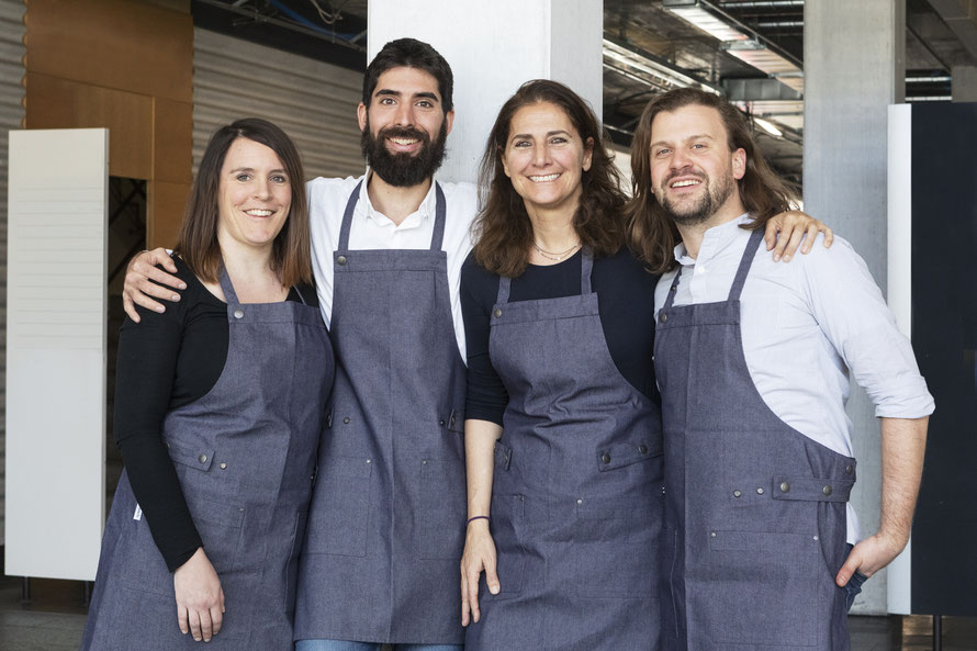 Zürichips-Team (l-r): Lucie Rejman, Enrico Fantini, Monica Cipelletti, Paolo Marioni © Credit Eliane Duerst