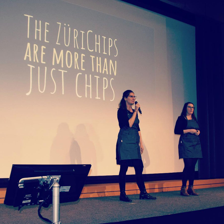 Monica Cipelletti & Lucie Rejman during pitch © ZÜRICHIPS