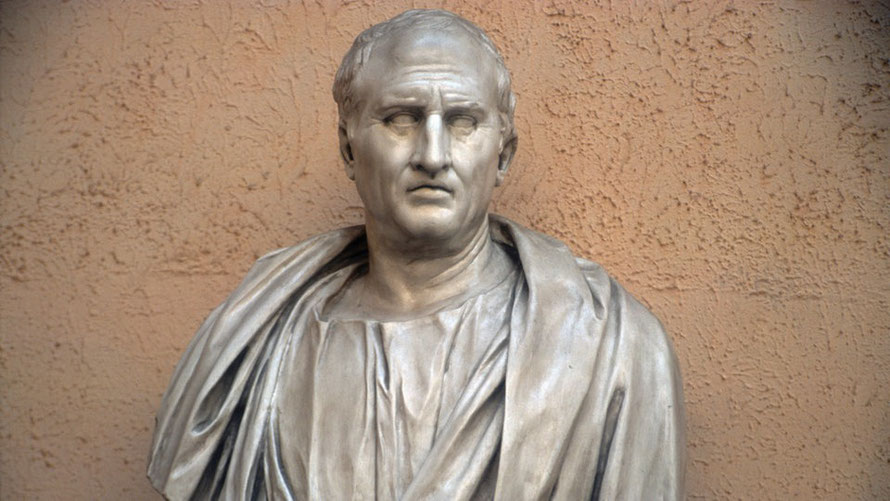 Marcus Tullius Cicero: römischer Staatsmann und Dichter, ermordet am 7. Dezember 43 v. Chr.