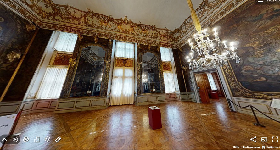 Im Schloss Moritzburg (https://museum-virtuell.com/moritzburg/)